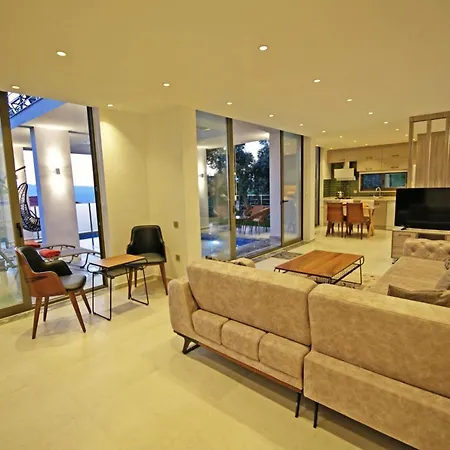 Villa With A Private Heated Pool, Jacuzzi, Overlooking Spectacular Views Of The Sea Kaş Exterior photo