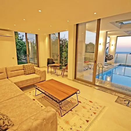 Villa With A Private Heated Pool, Jacuzzi, Overlooking Spectacular Views Of The Sea Kaş Exterior photo